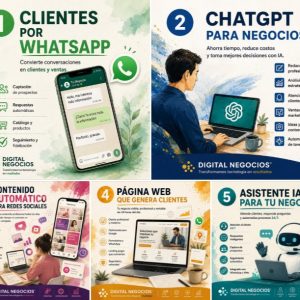 Paquete Completo: 5 Cursos Digitales